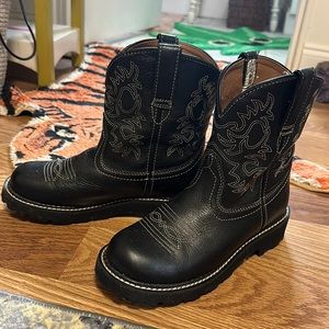 Black ariat boots